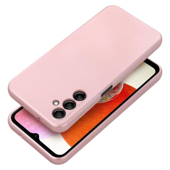 OEM - METALLIC skal för Samsung A14 5G rosa