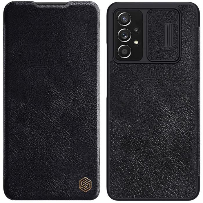 Nillkin - Nillkin Galaxy A73 Fodral Qin läder Holster - Svart