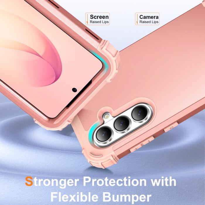 OEM - Mobilskal för Samsung Galaxy S26 Plus Stöttålig PC + TPU - Roséguld