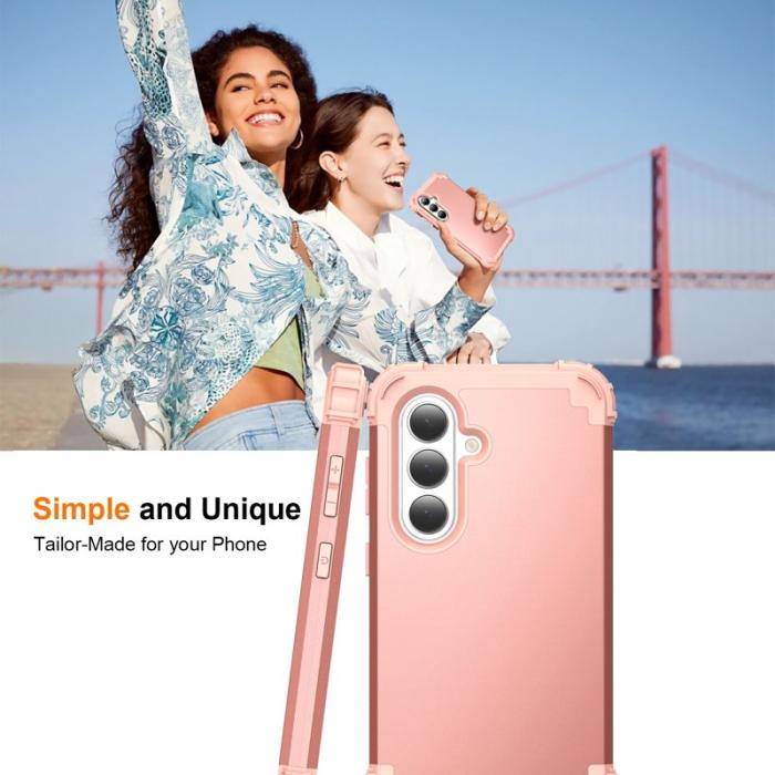 OEM - Mobilskal för Samsung Galaxy S26 Plus Stöttålig PC + TPU - Roséguld