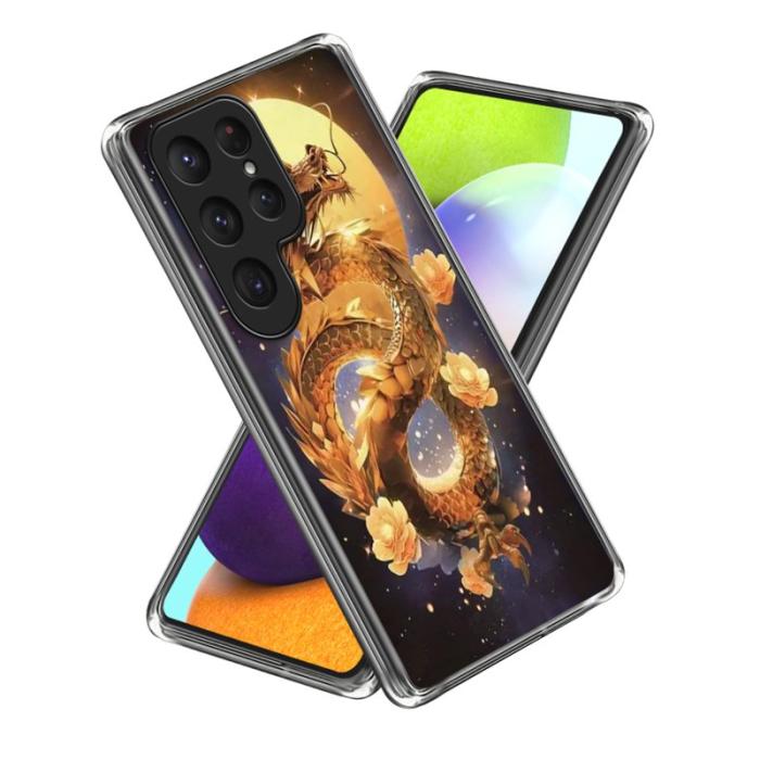 OEM - Mobilskal för Samsung Galaxy S26 Ultra Shockproof TPU - Gulddrake