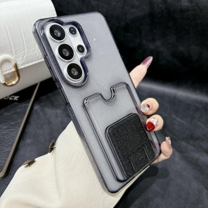 OEM - Mobilskal för Samsung Galaxy S26 Ultra Shockproof TPU med kortfack - Svart