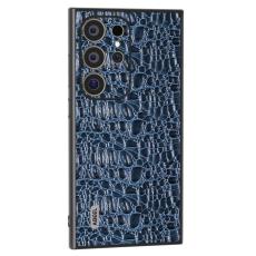 ABEEL - ABEEL Mobilskal till Samsung Galaxy S24 Ultra &Auml;kta L&auml;der Bl&aring;