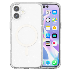 A-One Brand - iPhone 17 Mobilskal MagSafe Puderglitter - Vit