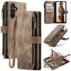 Caseme - CASEME Konstl&auml;der Pl&aring;nboksfodral f&ouml;r Samsung Galaxy A16 5G/4G - Brun