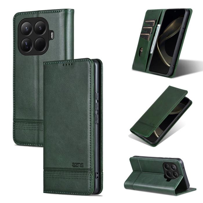 AZNS - AZNS Xiaomi 15T Pro Plånboksfodral Konstläder - Grön