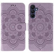 OEM - Mobilskal till Samsung Galaxy S26 KonstL&auml;der Mandala Tryck - Lila