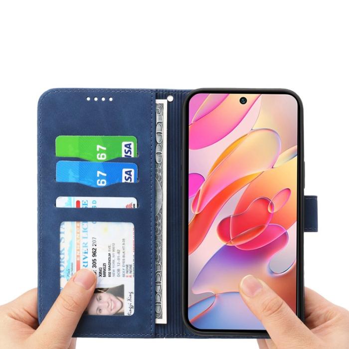 DIERFENG - DIERFENG DF-03 Plånboksfodral Konstläder - Blå för Samsung Galaxy A17 5G