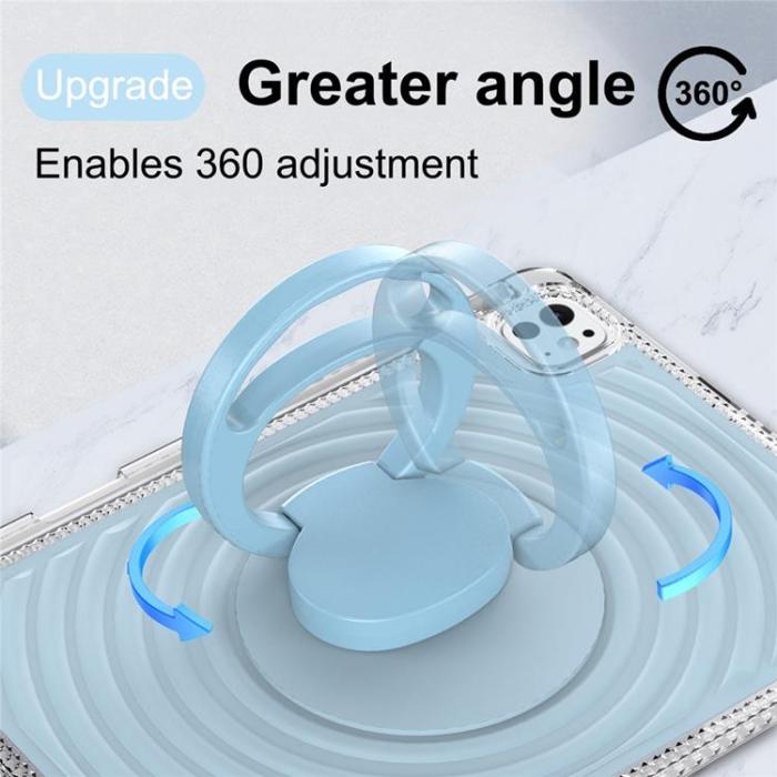 A-One Brand - iPad Pro 11 (2025 / 2024) Skal Kickstand Wave Pattern - Babyblå