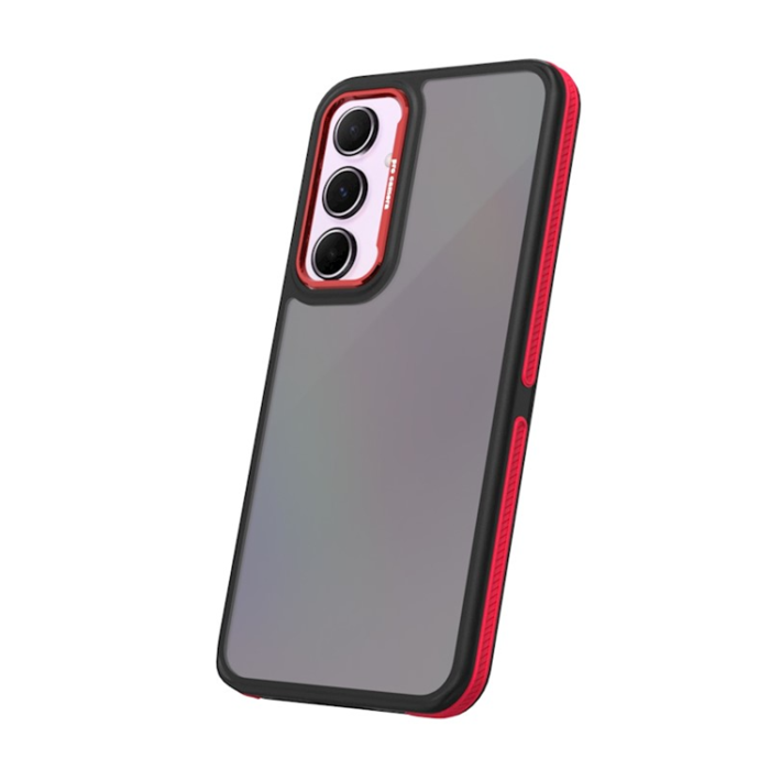 OEM - Galaxy A55 5G Mobilskal Crystal Black - Röd