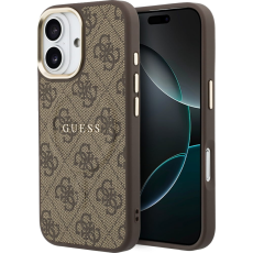 Guess - Guess Mobilskal till iPhone 17 MagSafe 4G PU Classic Logo - Brun