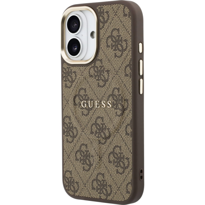 Guess - Guess Mobilskal till iPhone 17 MagSafe 4G PU Classic Logo - Brun