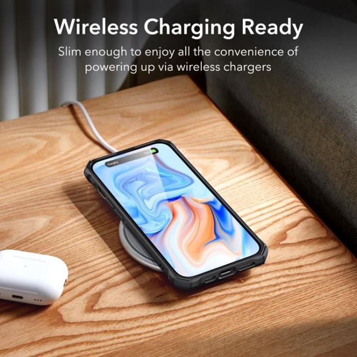 ESR - ESR iPhone 15 Mobilskal Magsafe Air Armor Halolock - Svart
