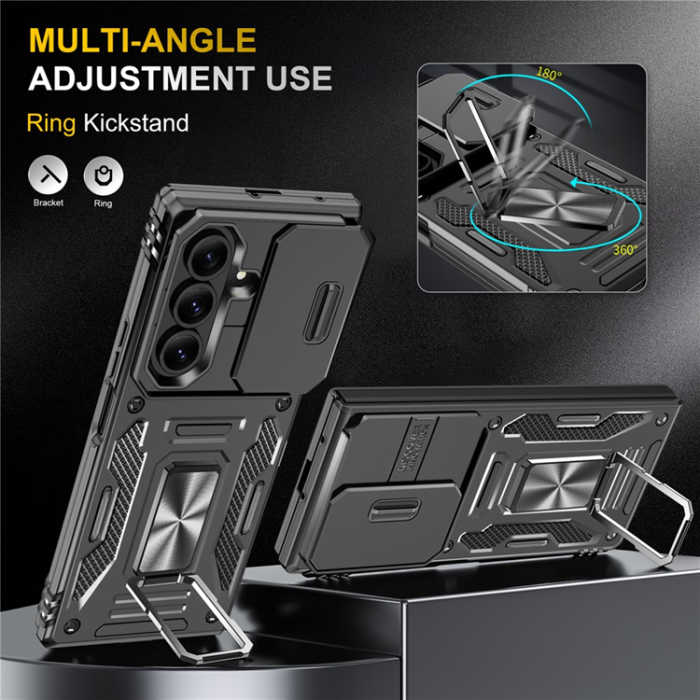 A-One Brand - Galaxy Z Fold7 5G Mobilskal Kickstand Slide - Svart