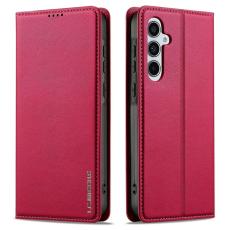 LC.imeeke - LC.IMEEKE L1 Series Samsung Galaxy A16 Pl&aring;nboksfodral Konstl&auml;der - R&ouml;d