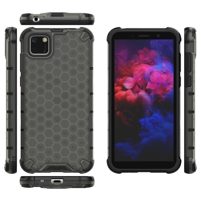 UTGATT5 - Honeycomb Armor Skal till Huawei Y5p - Svart
