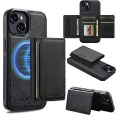 LC.imeeke - LC.IMEEKE L5 iPhone 13 Fodral KonstL&auml;der - Svart
