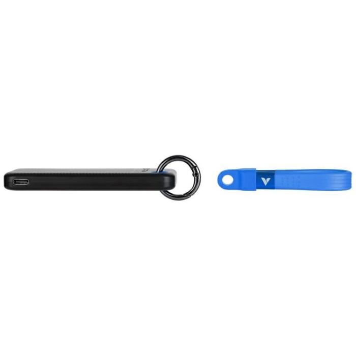Verbatim - Verbatim Extern hårddisk Pocket SSD 256GB USB-C 3.2 Gen 2 - Svart/Blå