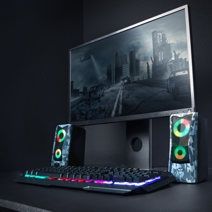 Trust - TRUST GXT 606 Javv RGB 2.0 Gaming Speakers