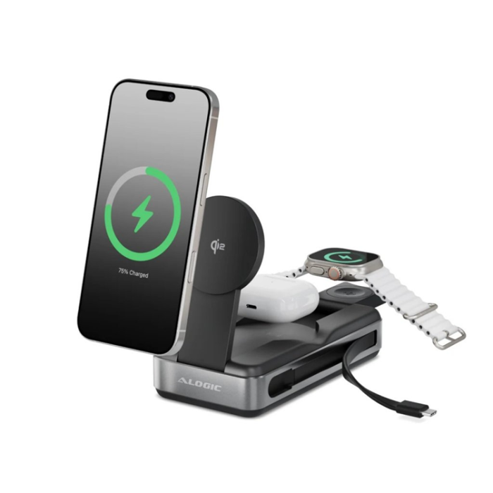ALOGIC - Alogic Qi2 6-i-1 Power Bank Roam 21.000mAh 100W USB-C