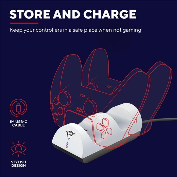 Trust - TRUST GXT 254 Duo Charging Dock PS5