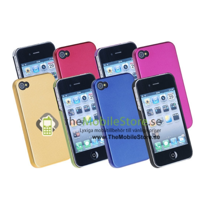 OEM - Aluminium Metal skal till iPhone 4S/4 (Magenta)