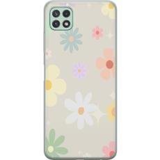 iSecrets - Mobilskal till Samsung Galaxy A22 5G med fejdande blommor