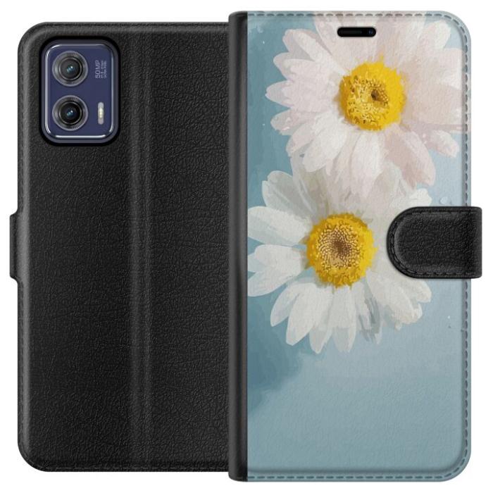 iSecrets - Plånboksfodral till Motorola Moto G73 med Sommarblommor