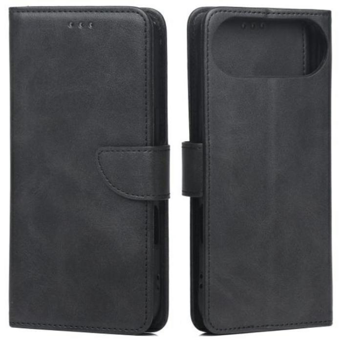 Marv - Marv iPhone 17 Air Plånboksfodral Läder - Svart
