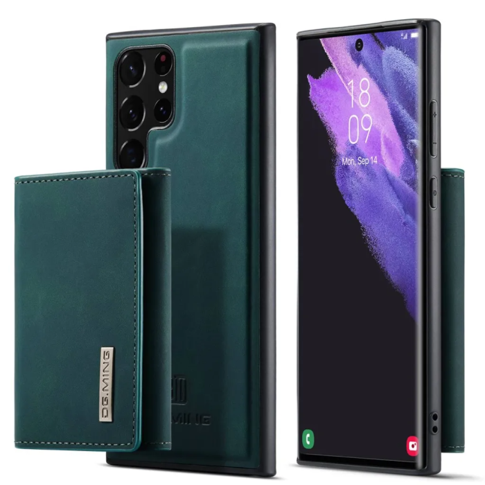 DG.MING - DG.Ming Galaxy S23 Ultra Plånboksfodral 2in1 Detachable M1 - Grön