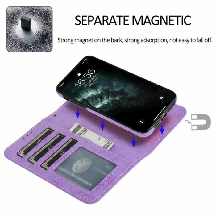 UTGATT1 - iPhone 14 Plus Plånboksfodral 2-in-1 Detachable - Lila