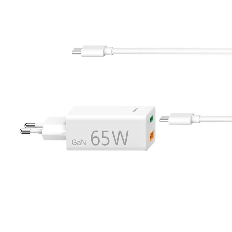 Hama Universalladdare USB-C och USB-A PD GaN 5-20V/65W | 505295 | AlltMobil