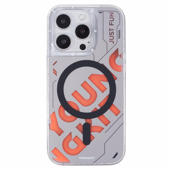 YOUNGKIT - YOUNGKIT iPhone 16 Pro Mobilskal MagSafe Kvicksand - Röd