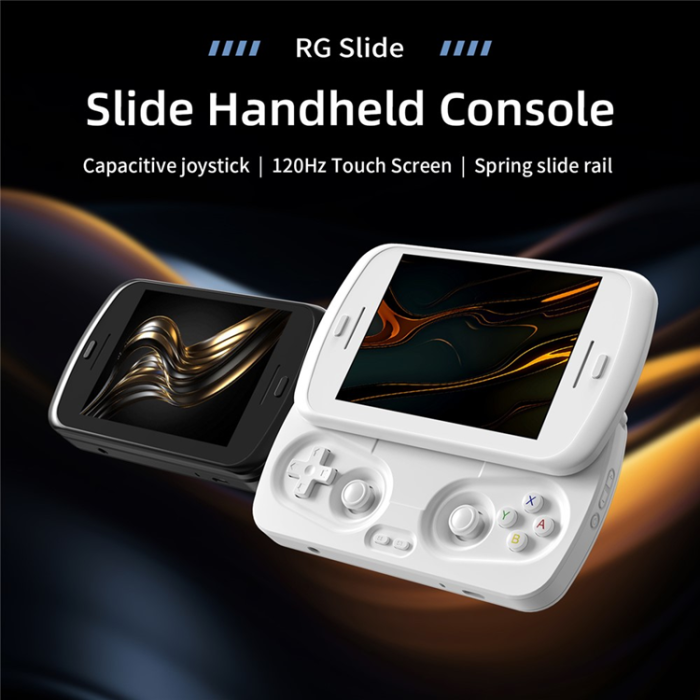 ANBERNIC - ANBERNIC RG Slide Spelkonsol Retro Gamepad Android 13 AI - Vit