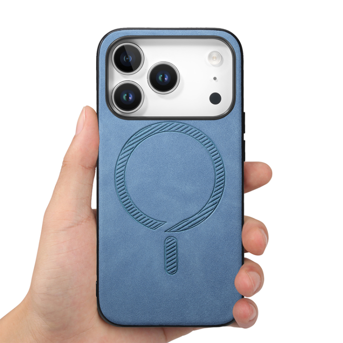A-One Brand - iPhone 17 Pro Mobilskal MagSafe Skin-touch - Blå