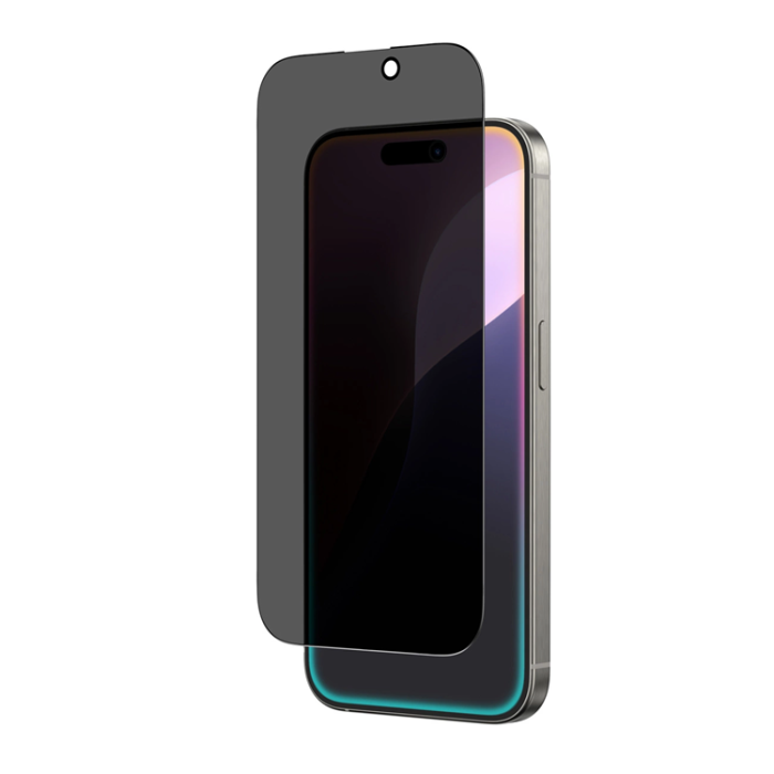AmazingThing - AmazingThing iPhone 16 Plus Härdat Glas Skärmskydd Radix Privacy