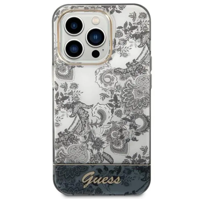 Guess - GUESS iPhone 14 Pro Skal Porcelain Collection - Grå