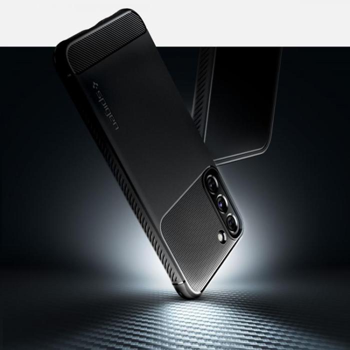 Spigen - Spigen Rugged Armor Skal Galaxy S22 - Matte Svart
