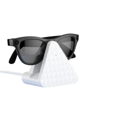 A-One Brand - Laddare Laddningsst&auml;ll F&ouml;r Ray-Ban Meta med Adapter/Kabel - Vit