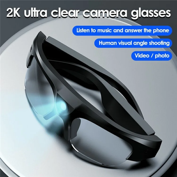 OEM - 2K Videokamera Smart Glasögon Bluetooth XV16 - Svart
