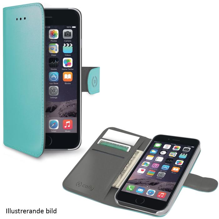 UTGATT5 - Celly Plånboksfodral till iPhone 8/7 - Turkos