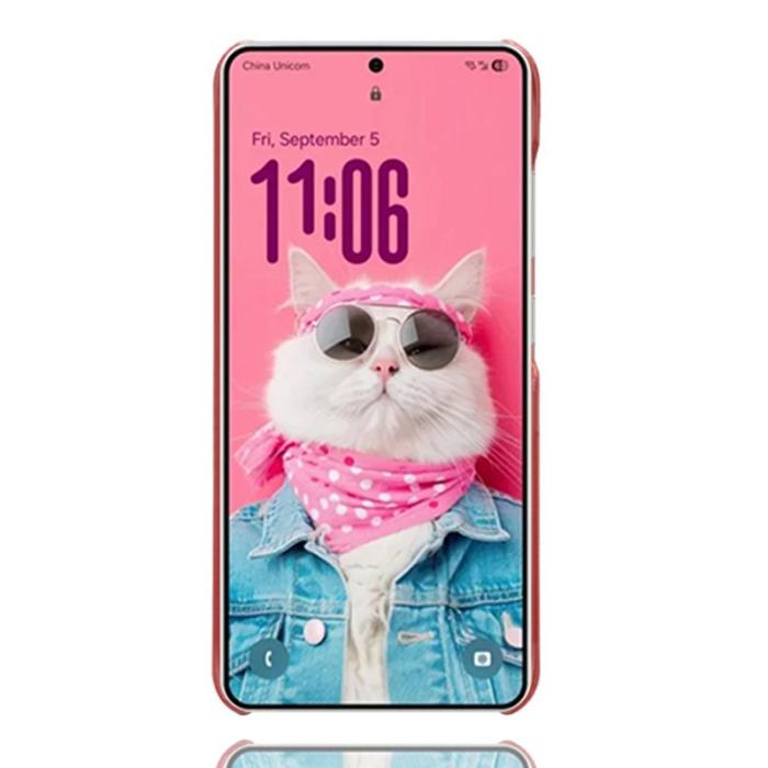 OEM - Mobilskal till Samsung Galaxy S26 Ultra PU Läder + Hård PC - Röd