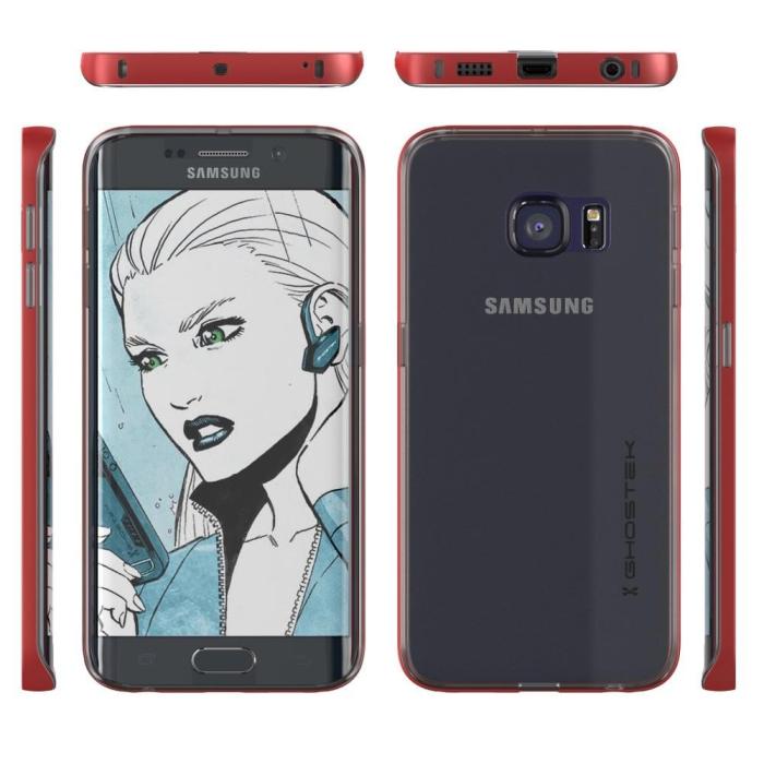 Ghostek - Ghostek Cloak Skal till Samsung Galaxy S6 Edge Plus - Röd