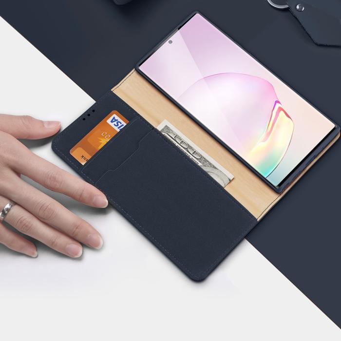 UTGATT1 - DUX DUCIS Äkta Läder Fodral Till Galaxy Note 20 Ultra - Blå