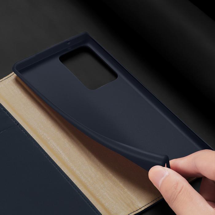 UTGATT1 - DUX DUCIS Äkta Läder Fodral Till Galaxy Note 20 Ultra - Blå