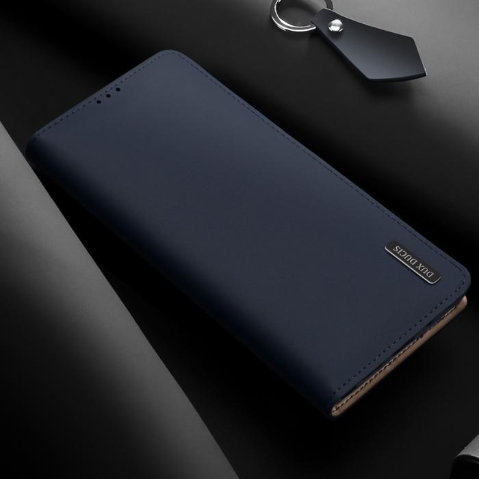 UTGATT1 - DUX DUCIS Äkta Läder Fodral Till Galaxy Note 20 Ultra - Blå