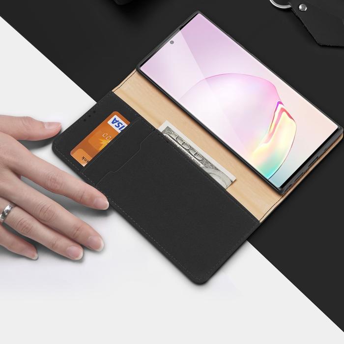 Dux Ducis - DUX DUCIS Äkta Läder Fodral Till Galaxy Note 20 Ultra - Svart
