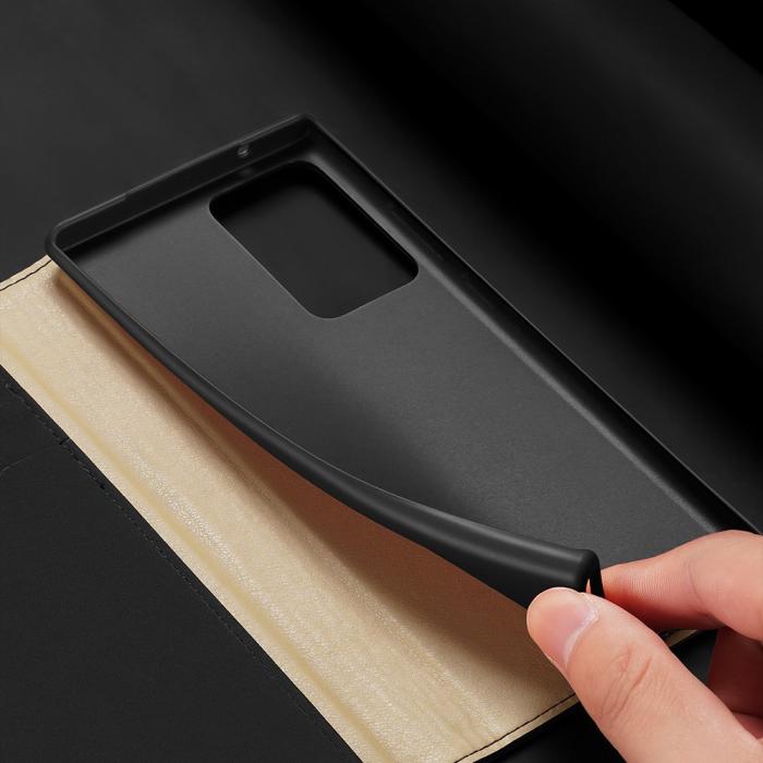 Dux Ducis - DUX DUCIS Äkta Läder Fodral Till Galaxy Note 20 Ultra - Svart