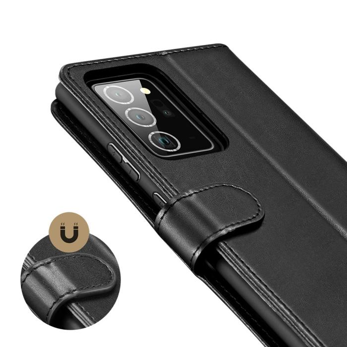 Dux Ducis - DuxDucis Leather Fodral Till Note 20 Ultra - Svart