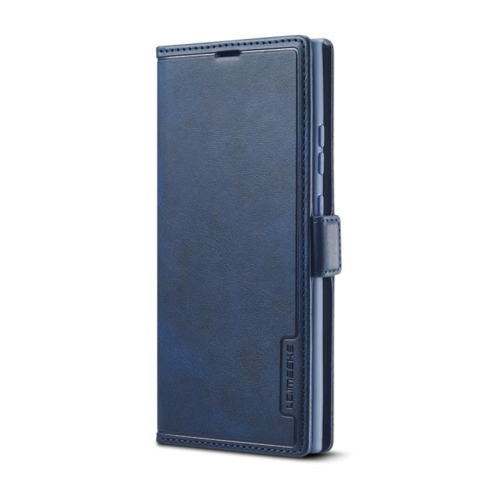 LC.imeeke - LC.IMEEKE Leather Card Holder Fodral Till Galaxy Note 20 Ultra - Blå